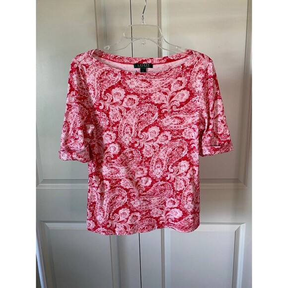 Lauren Ralph Lauren paisley blouse - Picture 1 of 7
